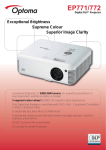 EP771/772 - Digital DLP® Projector