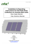 Installation & Operating Instructions for Flat Plate