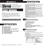 USER MANUAL - Braeburn Systems