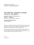 The NETCELL simulation package - Department of : Civil and
