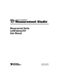 Measurement Studio LabWindows/CVI User Manual