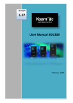 User Manual - KDC-300