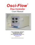 Flow Controller Users Manual - Flexcell International Corp.