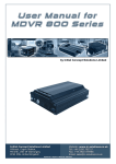 User Manual – ICS MDVR-800 Series