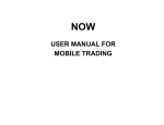 USER MANUAL FOR MOBILE TRADING