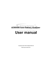ADS9908 Auto Battery Analyzer User Manual