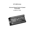 SST-2000 Series Universal Speed Switch & Speed Transmitter