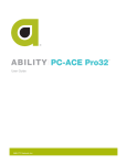 PC-ACE Release 2.7 User`s Manual