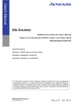 E8a Emulator Additional Document for User`s Manual Notes on