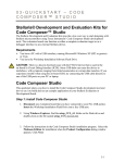 QUICKSTART - Code Composer Studio 4.1