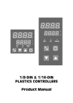 1/8-DIN & 1/16-DIN PLASTICS CONTROLLERS Product Manual