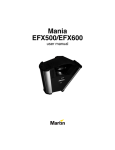 Mania EFX600 user manual