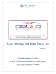 User Manual for New Features