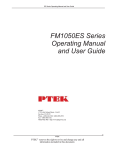 FM1050ES Series Operating Manual and User Guide