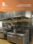 user`s guide to cleaning and maintaining foodservice equipment
