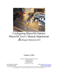 Configuring BlazerX6 Options BlazerX6 User`s Manual Supplement