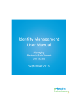 Identity Management User Manual