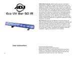 Eco UV Bar 50 IR User Manual