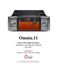 Omnia 11 Manual - Broadcast Bionics
