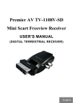 Premier AV TV-1108V-SD Mini Scart Freeview