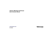 Tektronix 4000 Series Oscilloscope Demo Instruction Manual