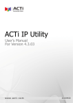 ACTi IP Utility - ACTi Corporation