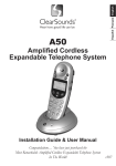 Amplified Cordless Expandable Telephone System