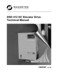 DSD 412 DC Elevator Drive Technical Manual
