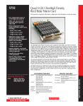 Quad 4×28, Ultra-High Density, Reed Relay Matrix Card