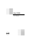 Océ 9300 User manual - Océ | Printing for Professionals