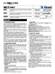 D-300707 MCT-441 Installation Instructions