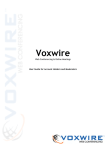 Voxwire User Manual for Moderators