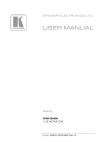 Kramer VM-3HN User Manual