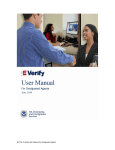 E-Verify User Manual for Designated Agents