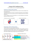 www.ist.re.kr Change of KCC Certification Policy