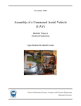 Assembly of a UAV: hardware design of a UAV