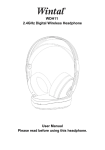 WDH11 2.4GHz Digital Wireless Headphone User Manual