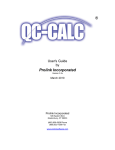 QC-CALC User`s Manual