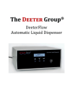 deeterflow ® Automatic Liquid Dispenser Manual