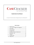 CaseCracker User Manual