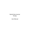Hybrid Solar Inverter TP1501 User Manual