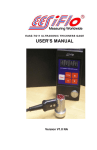 user`s manual - Portable Clamp On Transit Time and Doppler Flow
