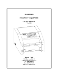 Shear Tech DS-6500 Owner / User Manual