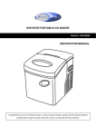 WHYNTER PORTABLE ICE MAKER INSTRUCTION MANUAL
