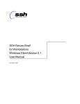 SSH Secure Shell for Workstations Windows