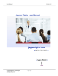 User Manual Version 1.0 Copyright@2015: jaypeedigital P a g e | 1