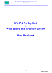 WS-15A Display Unit Wind Speed and Direction System User