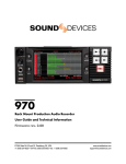 Sound Devices 970 User Guide