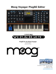 Moog Voyager PlugSE Editor