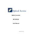 Media Converter MC102F/XX User Manual